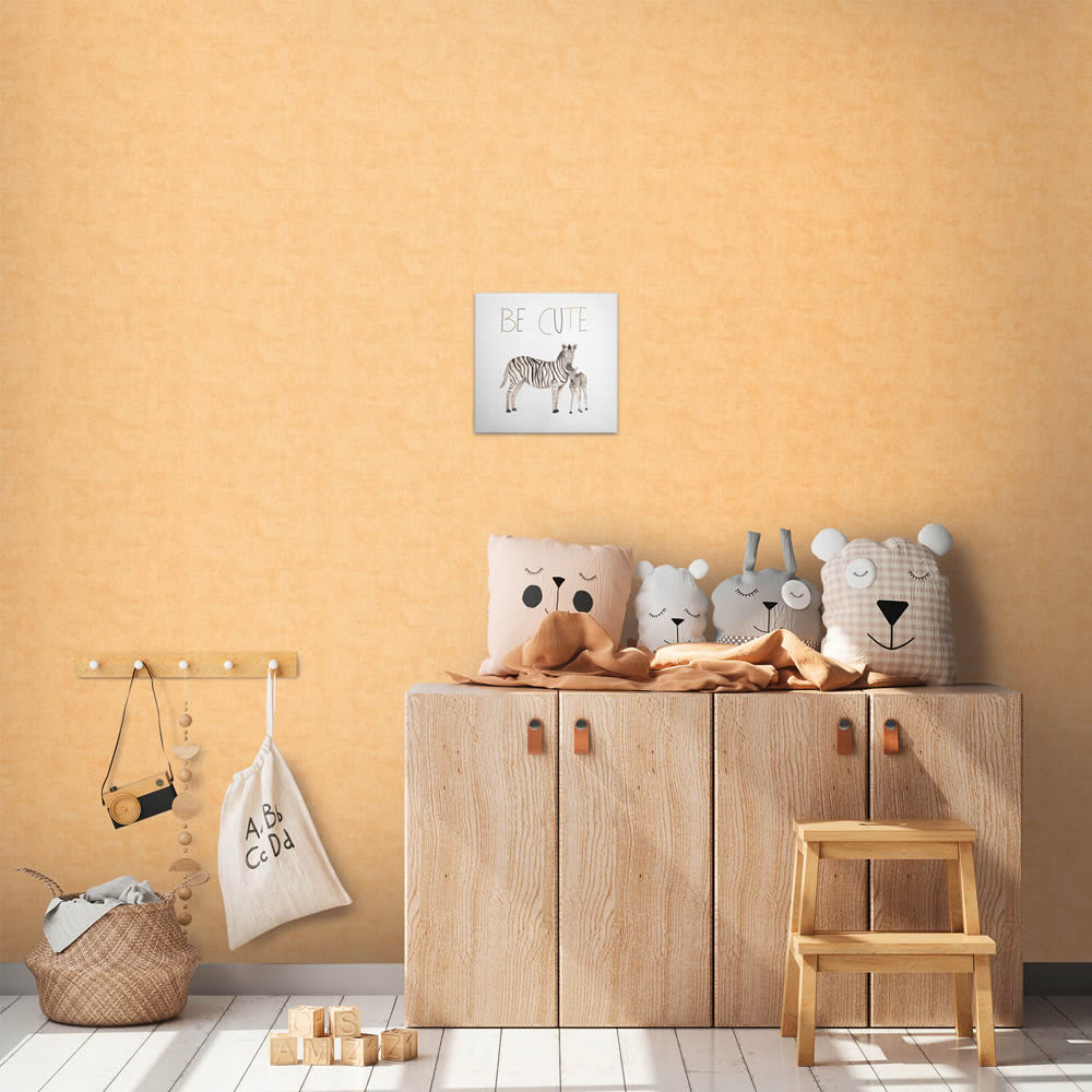 Canvas picture Zebra Family Mom and Baby DD129422 30 x 30 cm