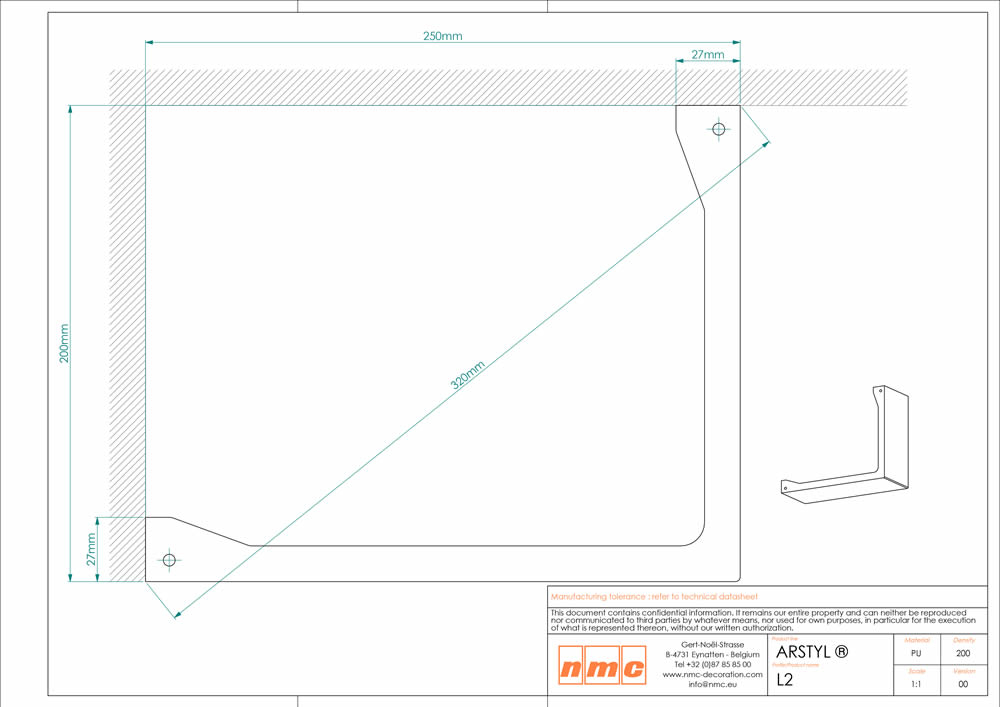 3er Stuckleisten Box Lichtleiste NMC L2 Noel Marquet Abdeckleiste-x13-L2-VE
