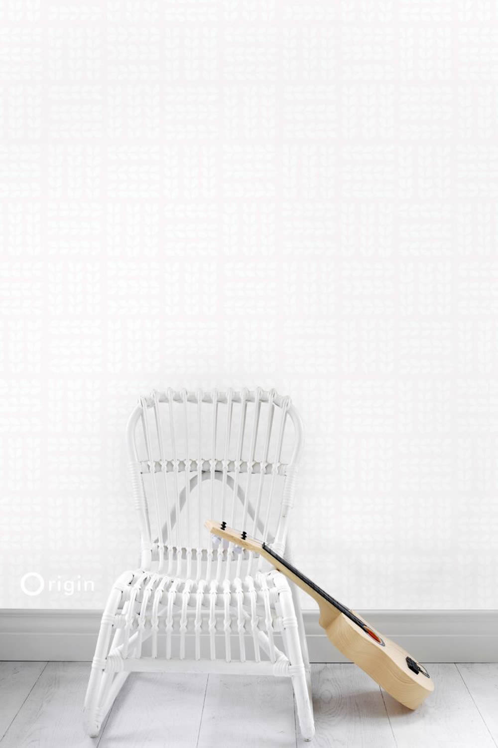 Hell-Rosa Blätter Vliestapete