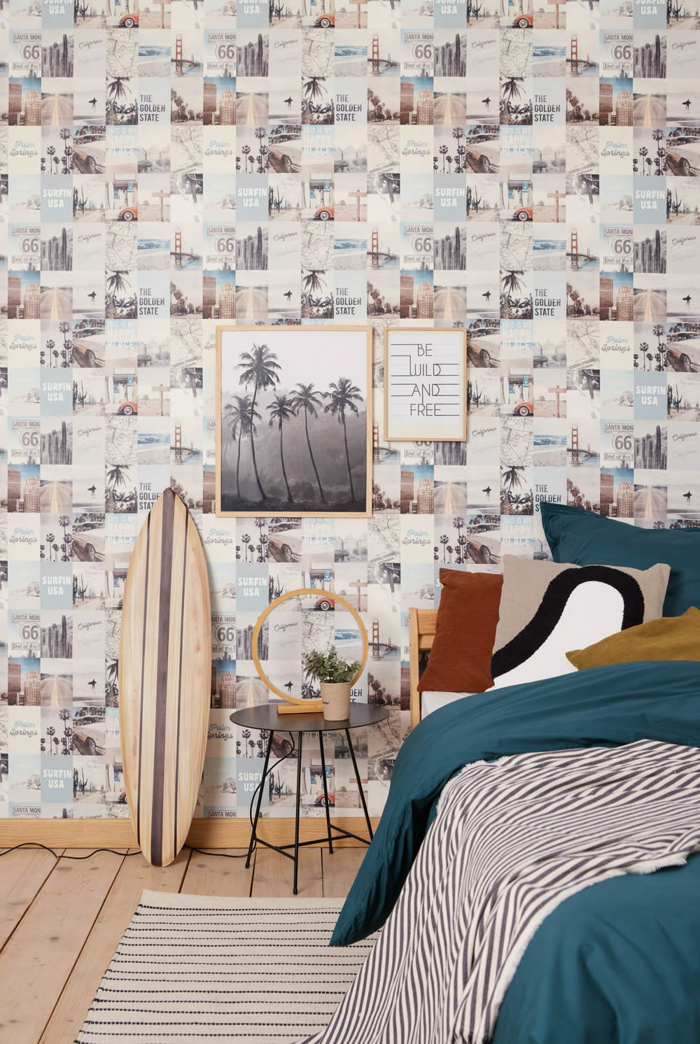 holiday photos wallpaper multicolored Caselio - Young and free Texdecor YNF103346090-36-YNF103346090.1M