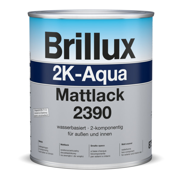 Brillux 2K-Aqua Mattlack 2390 (Härter nicht enthalten, bitte sep. bestellen)