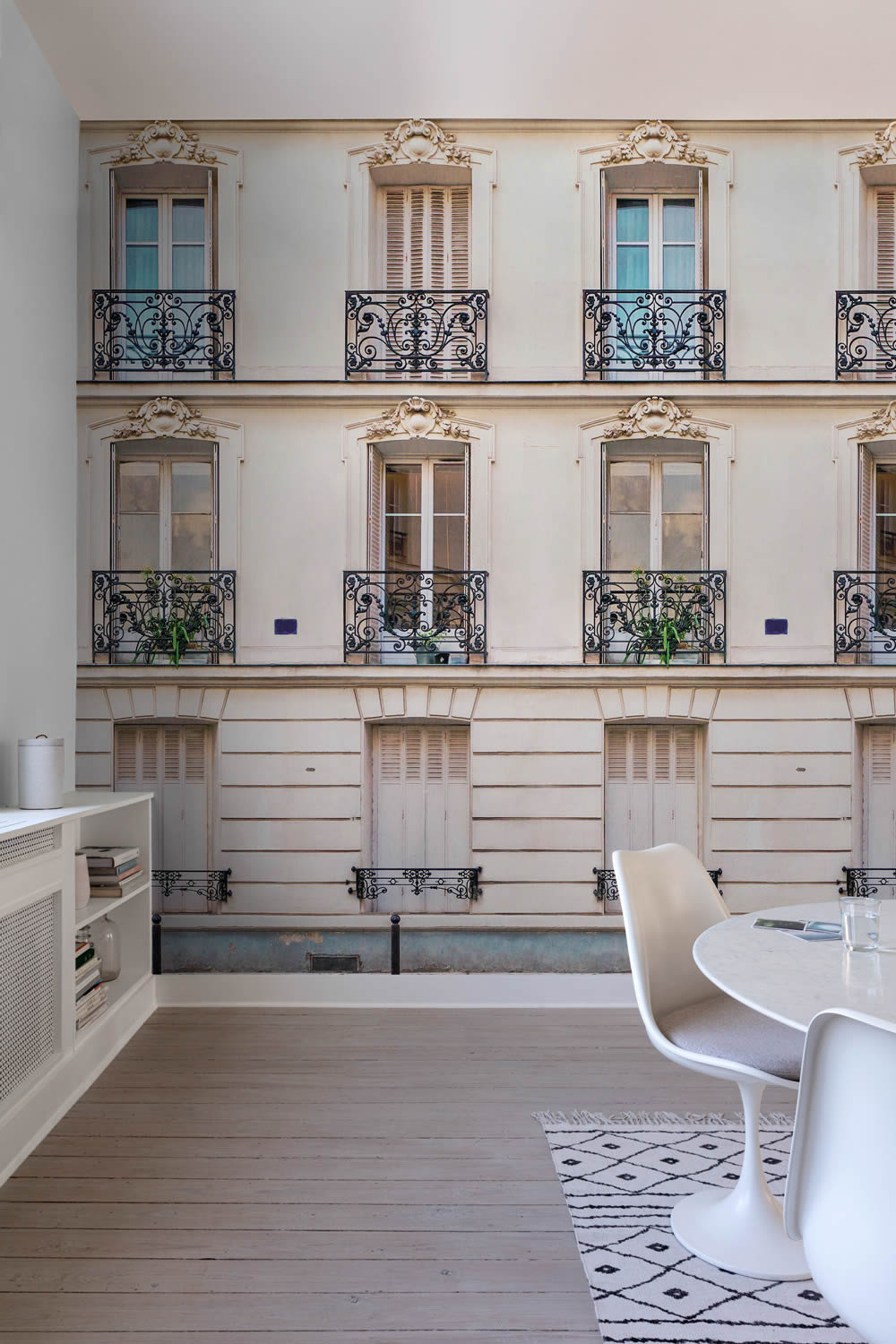 Fototapete 159 x 280 cm Paris französiche Hausfassade ML3301