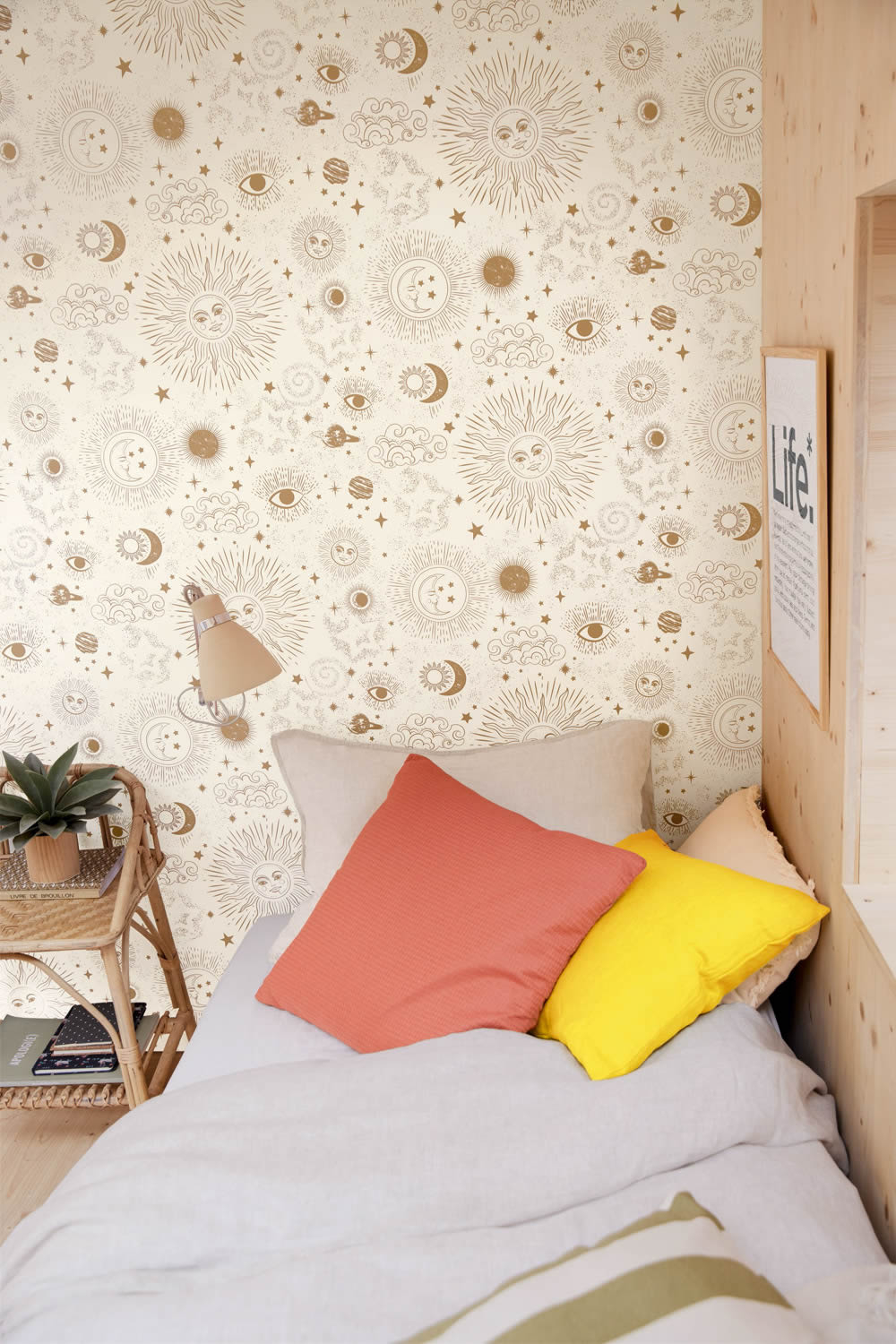 sun space wallpaper white and cream Young and free YNF103240020-36-YNF103240020.1M