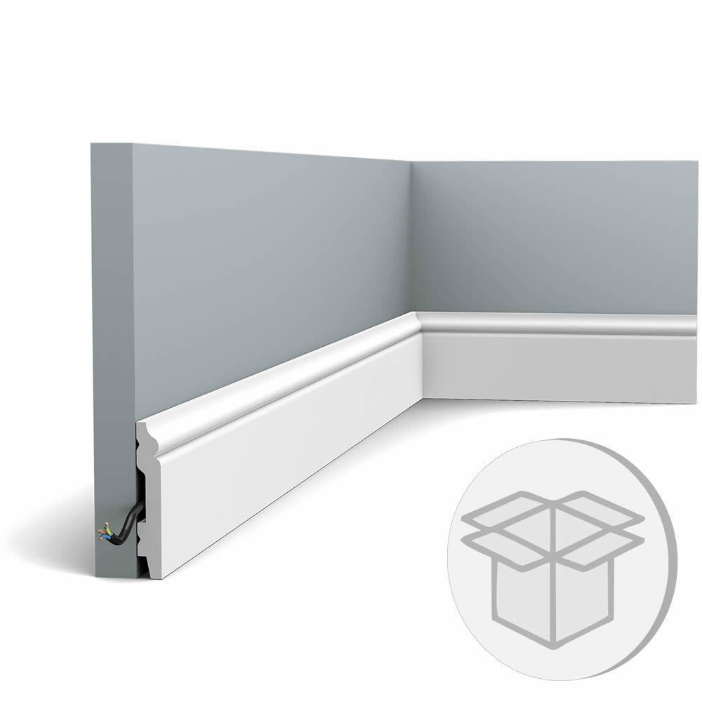 32er Stuckleisten Box SX165F Flexible Fußleiste Orac Decor Stuckleiste-SX165F-VE