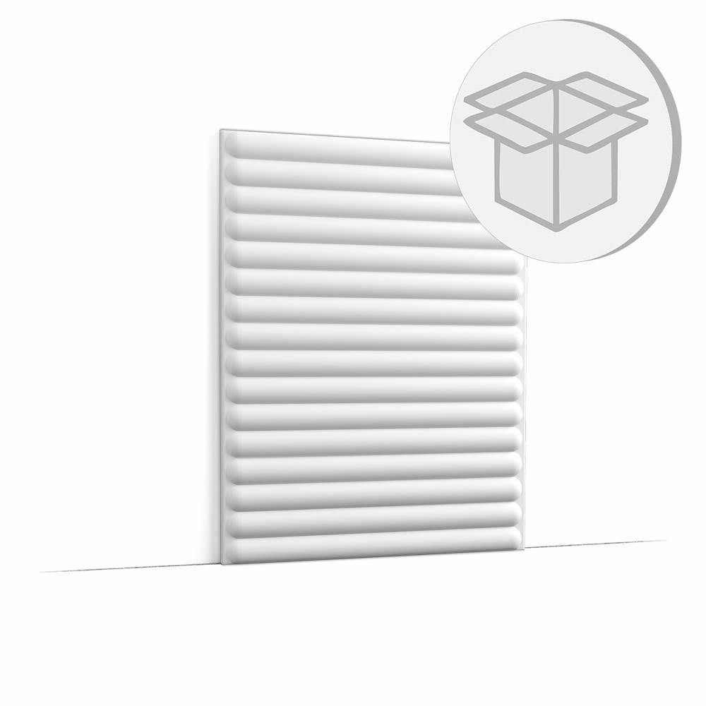 5er Wandpaneel Box dreidimensional lineares Design HILL BEAD XL W214 Orac Decor-W214-VE