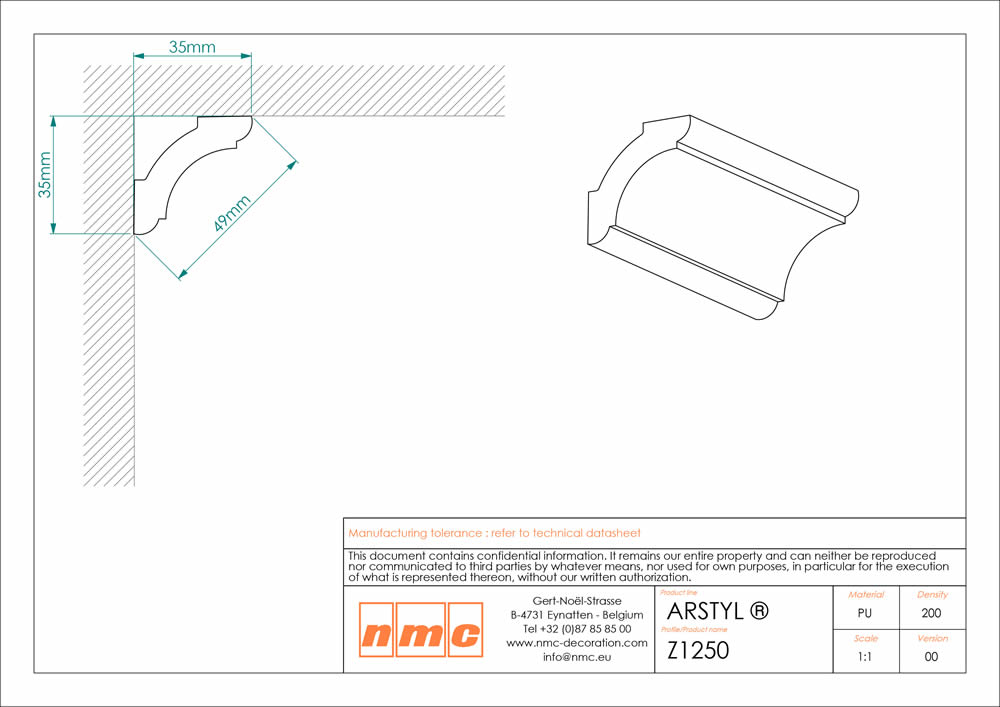 48er Stuckleisten Box Deckenleiste NMC Z1250 Noel Marquet Stuckleiste-x13-Z1250-VE