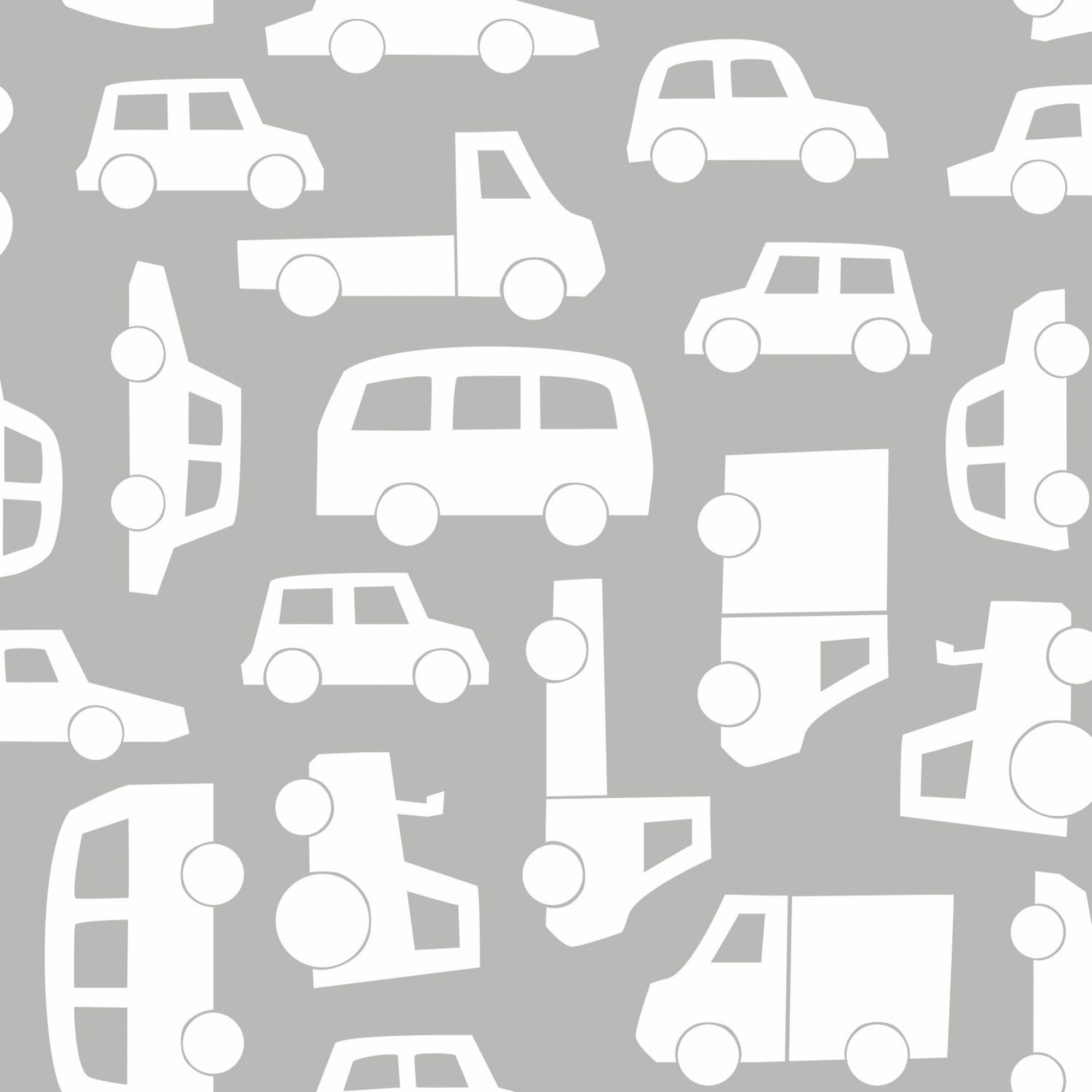 Vliestapete Autos Skandi warmgrau weiß 139047