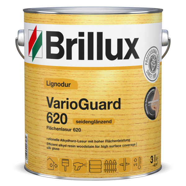 Brillux Flächenlasur 620 seidenglänzend 0100 farblos | 3 ltr.  _L