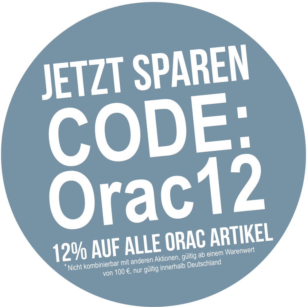 Auf alle Stuckprodukte von Orac 12% Rabatt