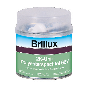 Brillux 2K-Uni-Polyesterspachtel 667 inkl. Härter, 2,5 kg Dose