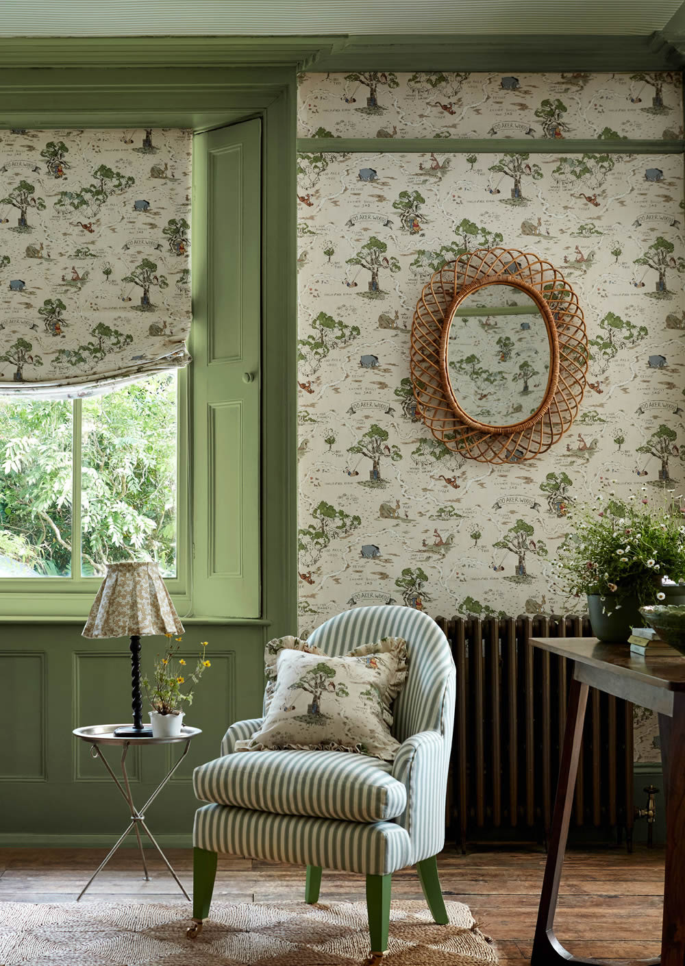 Decorative fabric Winnie Pooh Forest Tigger Ruh Kanga Disney beige DDIF227170-60-DDIF227170.1M