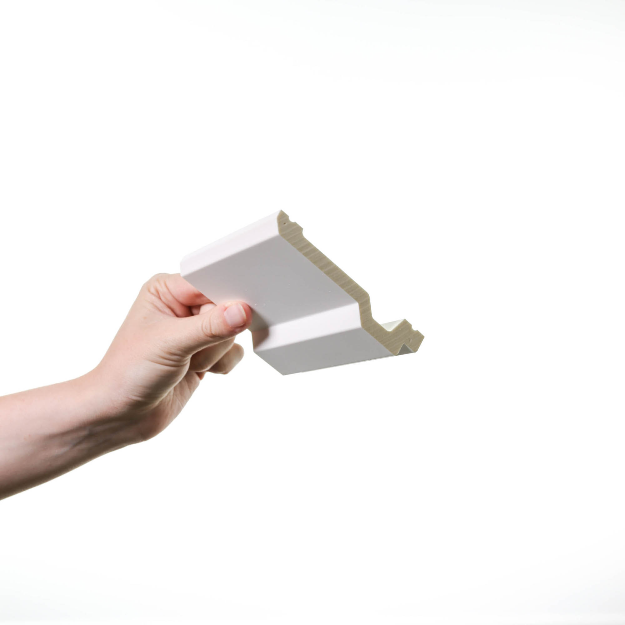 Musterstück Deckenleiste flach kantig rückseitige Schattenlinie C356 Orac Decor Stuckleiste ca. 12 cm