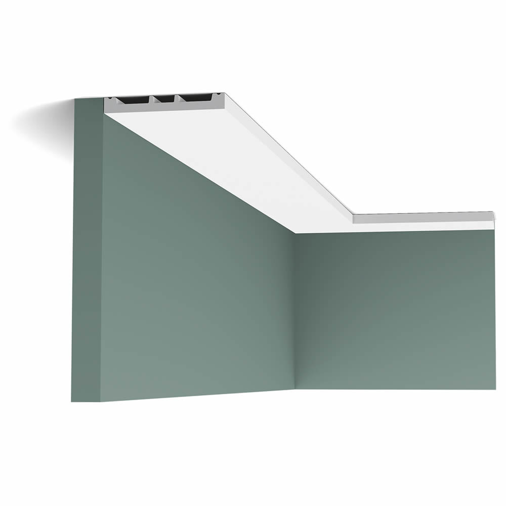 Musterstück Fußleiste modern kantig Kabel abdecken SX163 SQAURE Orac Decor ca. 12 cm-SX163.2