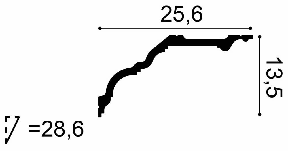 Musterstück Deckenleiste C340 Orac Decor Noblesse ca. 12 cm-C340.2