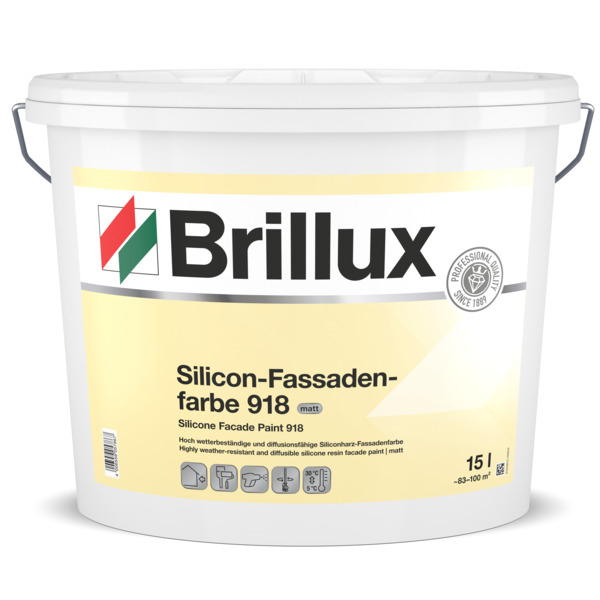 Brillux Secolux 918 Siliconharz-Fassadenfarbe matt weiß | 10 Ltr. _L