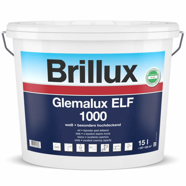Brillux Glemalux ELF 1000 stumpfmatt weiß | 15 Ltr.