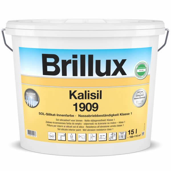 Brillux Kalisil 1909 Sol-Silikat-Innenfarbe stumpfmatt  weiß