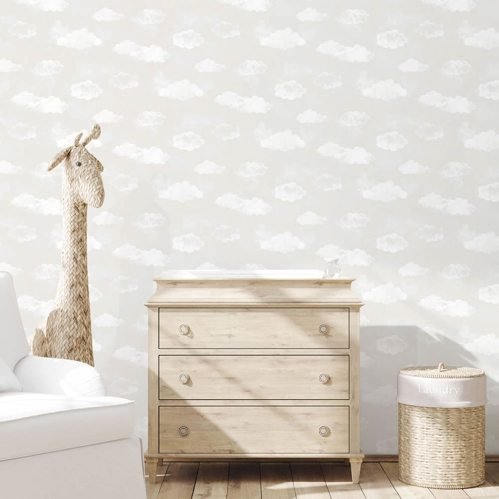 SALE 1 role Gray non-woven wallpaper cloud optics Tiny Tots 2 Essener G78357-28-G78357_S