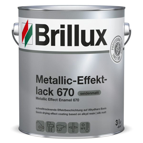 Brillux Metallic-Effektlack 670 seidenmatt 7135 DB 703 dunkelgrau | 3 ltr.-0-067000037135M