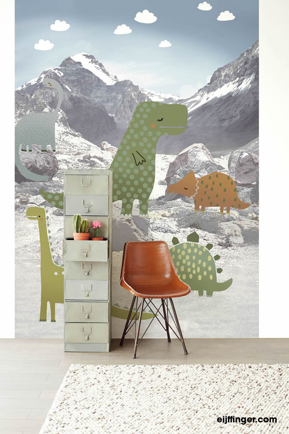 Mountains mural Dinos green-55-364110