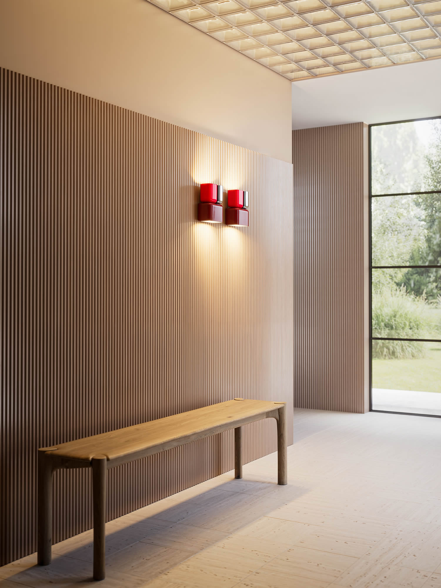 3D-Paneel trapezförmig WX213-2600 ALTO Orac Wandelement Stuck