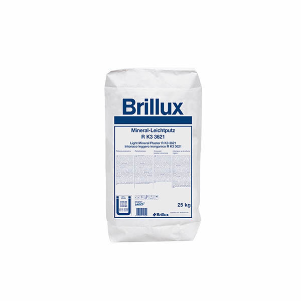 Brillux Mineral-Leichtputz R K3 3621 Rillenputz weiß für außen 25 KG -0-362100250095