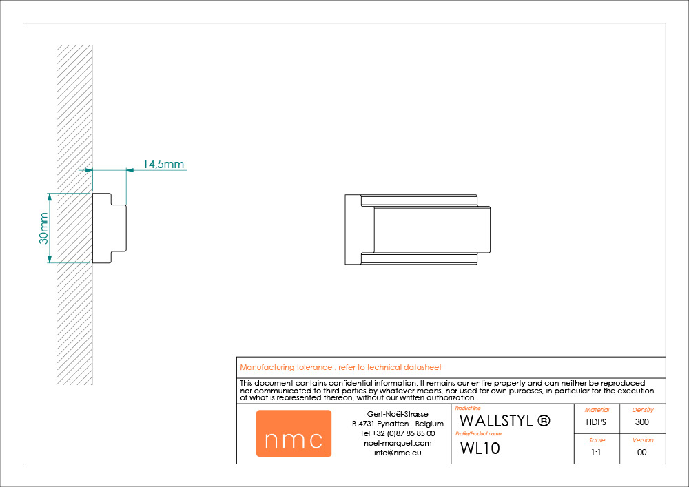Wandleiste NMC WL10 Noel Marquet Stuckleiste-x13-WL10.1M