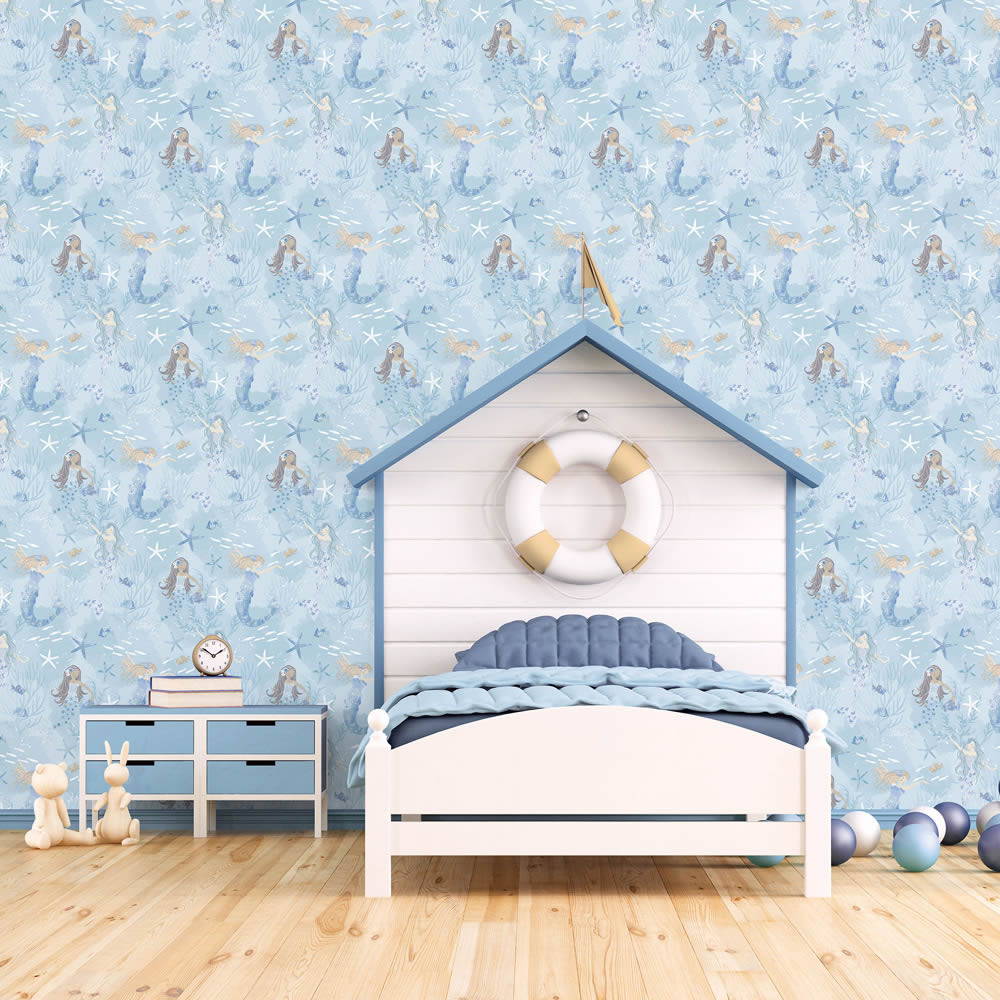 starfish underwater wallpaper blue Tiny Tots 2 Essener G78388-28-G78388.1M