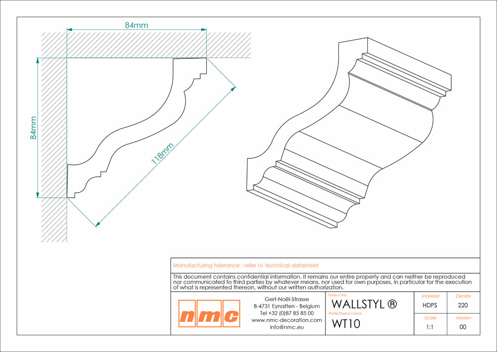 11er Stuckleisten Box WT10 Deckenleiste NMC Noel Marquet Stuckleiste-x13-WT10-VE