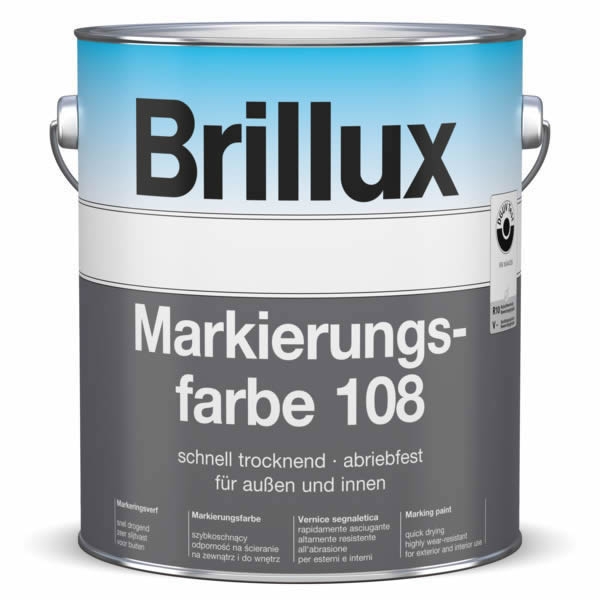 Brillux Markierungsfarbe 108 matt weiß | 3 Ltr.