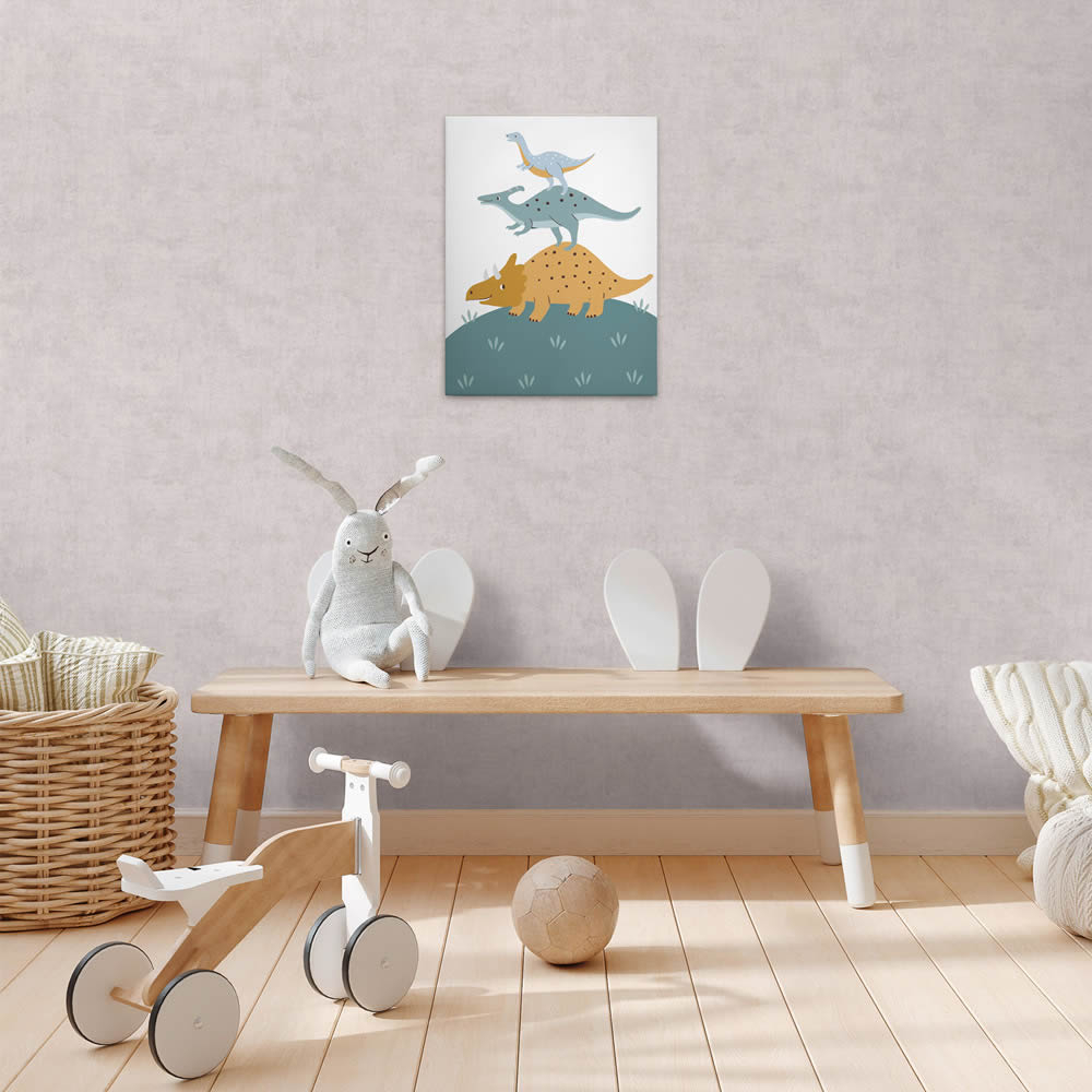 Leinwandbild Dinosaurier Freunde Dino DD129448 30 x 40 cm-8-DD129448