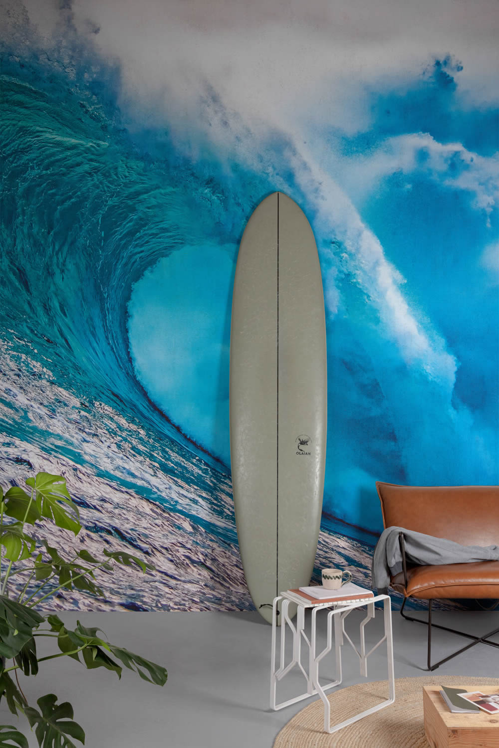 Fototapete 371 x 280 cm Meer Welle Urlaub Reise blau ML1301