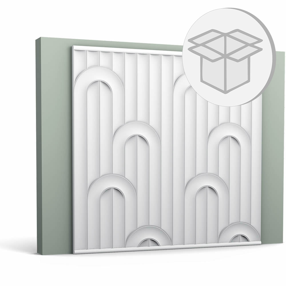 10er Wandpaneel Box Bögen VALLEY LOOP W212 Orac Decor Wandelement-W212-VE