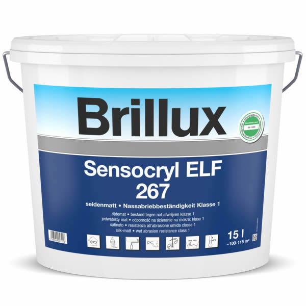 Brillux Sensocryl ELF 267 seidenmatt weiß | 15 Ltr.