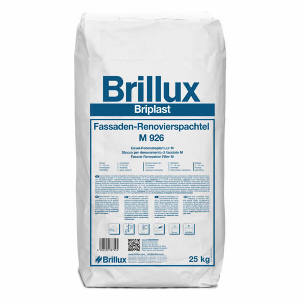 Brillux Briplast Fassaden-Renovierspachtel M 926 weiß 25 kg