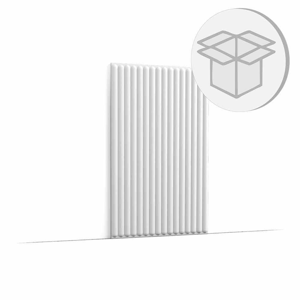 5er Wandpaneel Box 3D-Optik lineares Design HILL BEAD W215 Orac Decor Wandelement _L2-W215-VE
