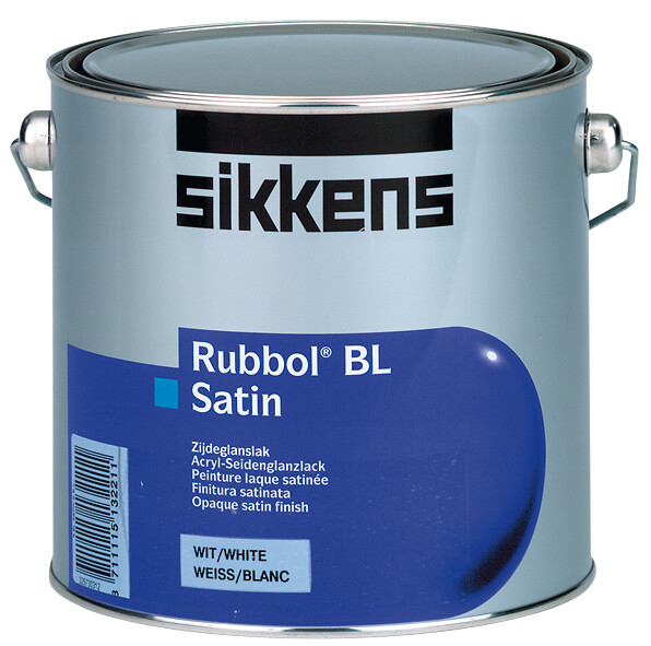 Sikkens Rubbol BL Satin Hochelastischer, wasserbasierter Acryllack 2,5 Ltr. | weiß-3-17455M