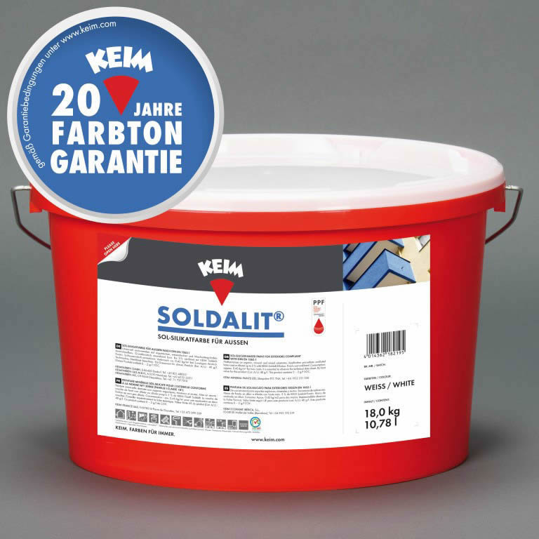 KEIM Soldalit Sol-Silikat Fassadenfarbe weiß 18 kg
