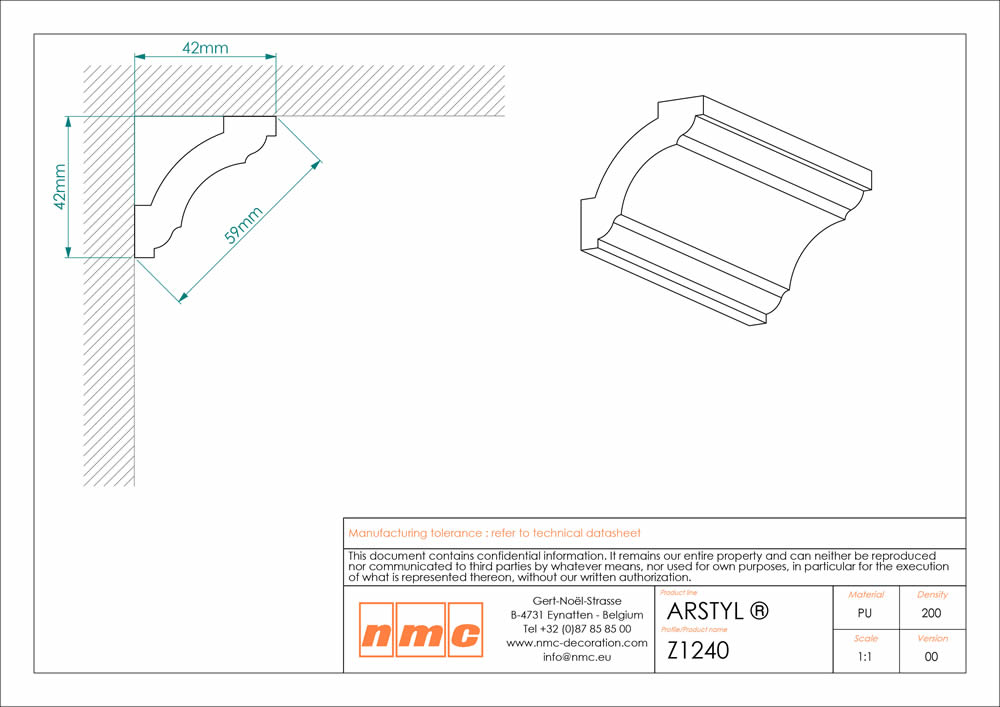 36er Stuckleisten Box Z1240 Deckenleiste NMC Noel Marquet Stuckleiste-x13-Z1240-VE