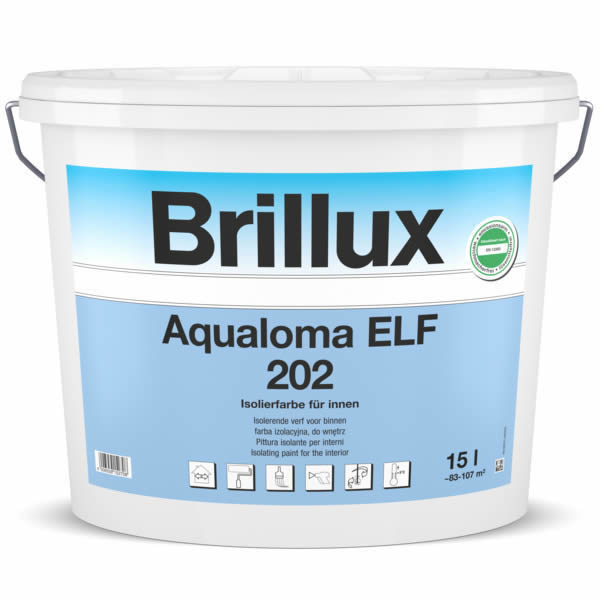 Brillux Aqualoma ELF 202 Isolierfarbe stumpfmatt weiß 15 Ltr.