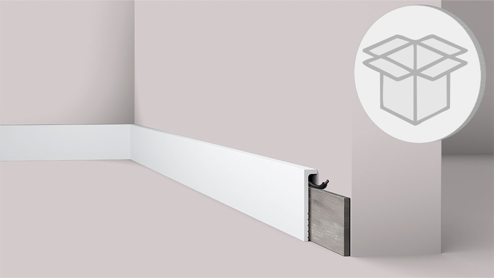 18er Stuckleisten Box minimalistisch NMC CF2S Abdecksockelleiste