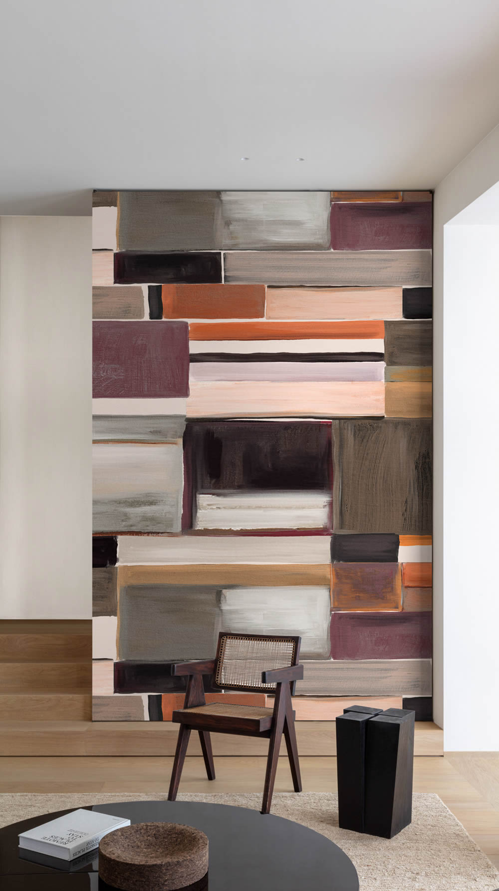 Wandbild 371 x 280 cm geometrisches Muster Blöcke ML4401