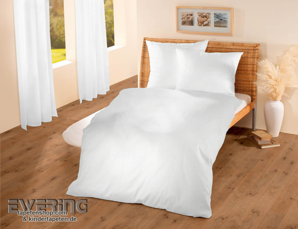 Sand-Grau Streifen Dekostoff