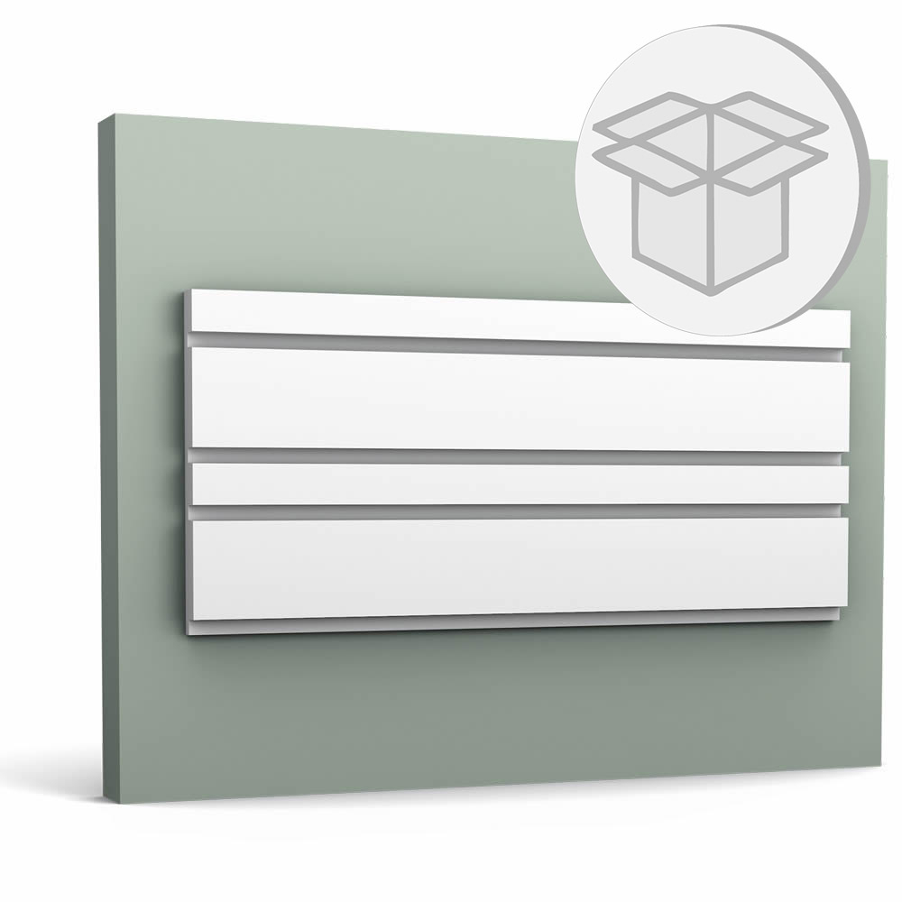 6er Wandpaneel Box lineares Muster Barcode Optik BAR W119 Orac Decor Wandelement-W119-VE