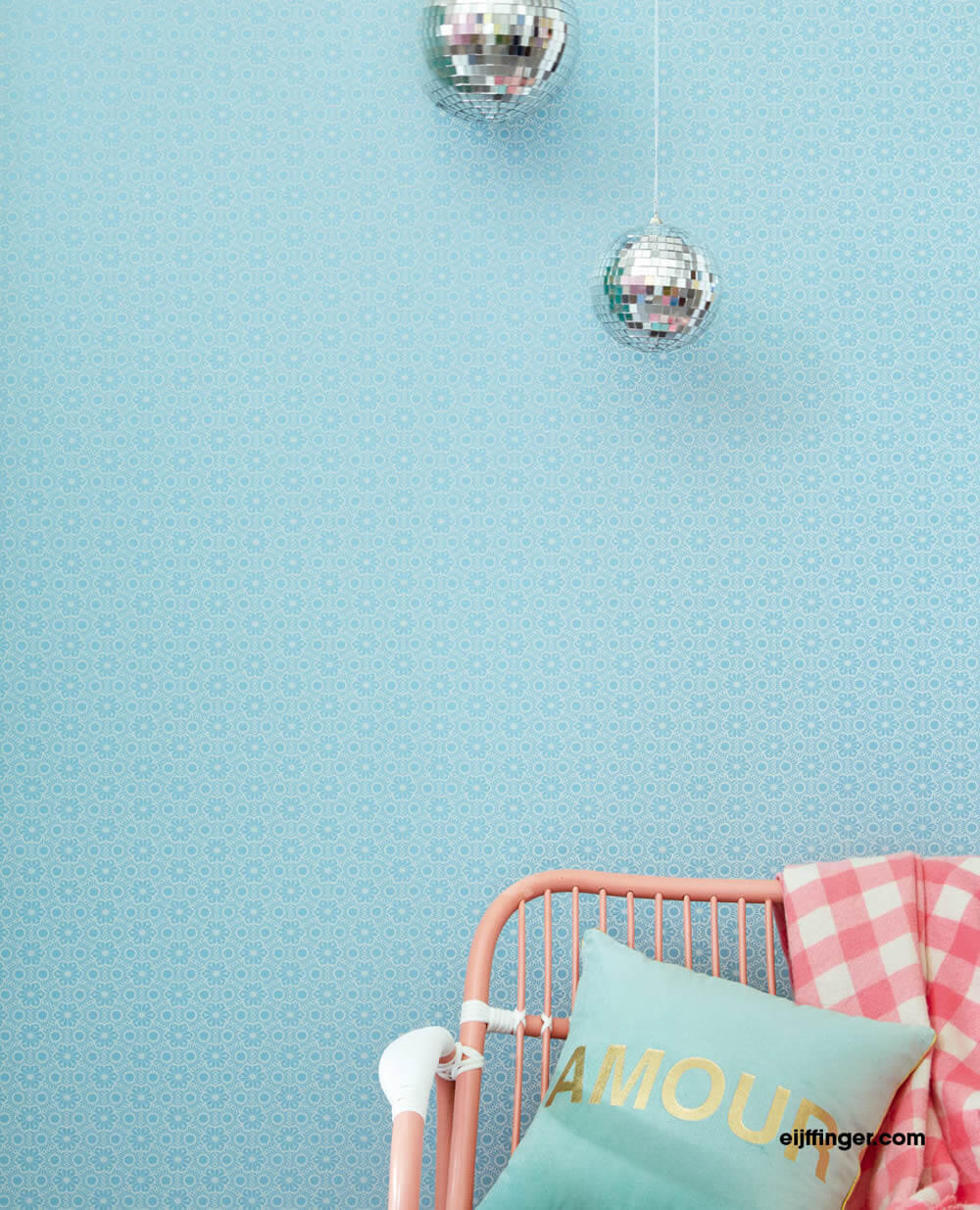 pattern wallpaper shine blue flowers-55-383571