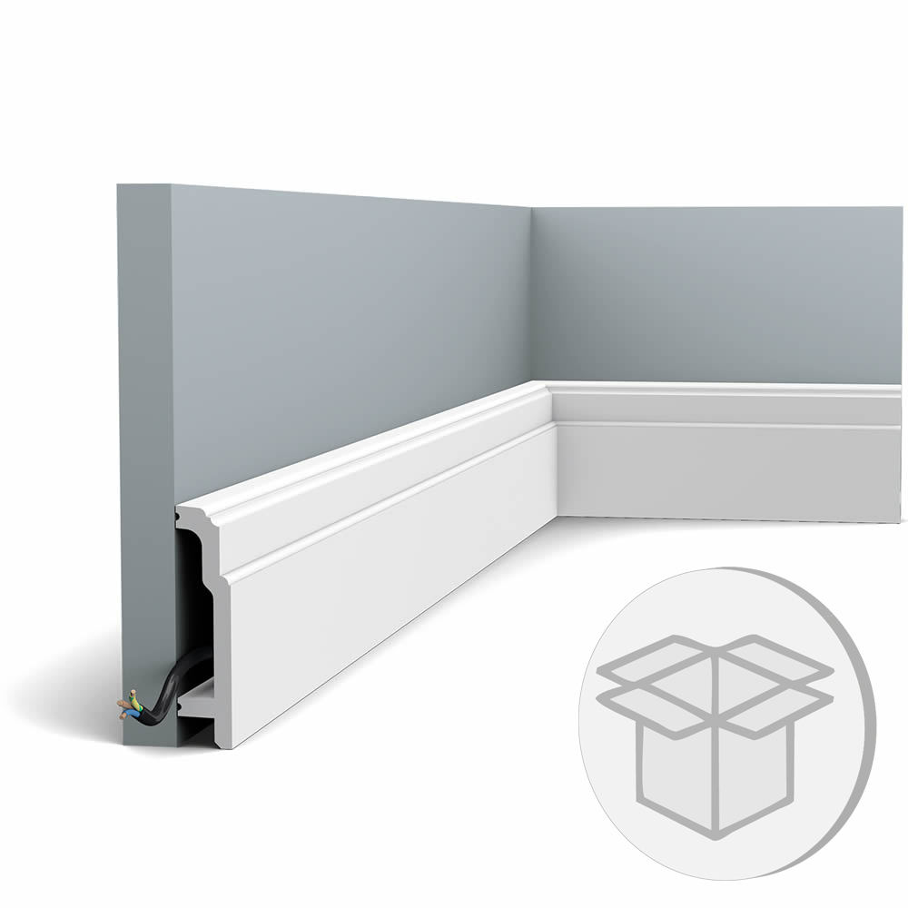 10er Stuckleisten Box SX155F Flexible Fußleiste Orac Decor Stuckleiste-SX155F-VE