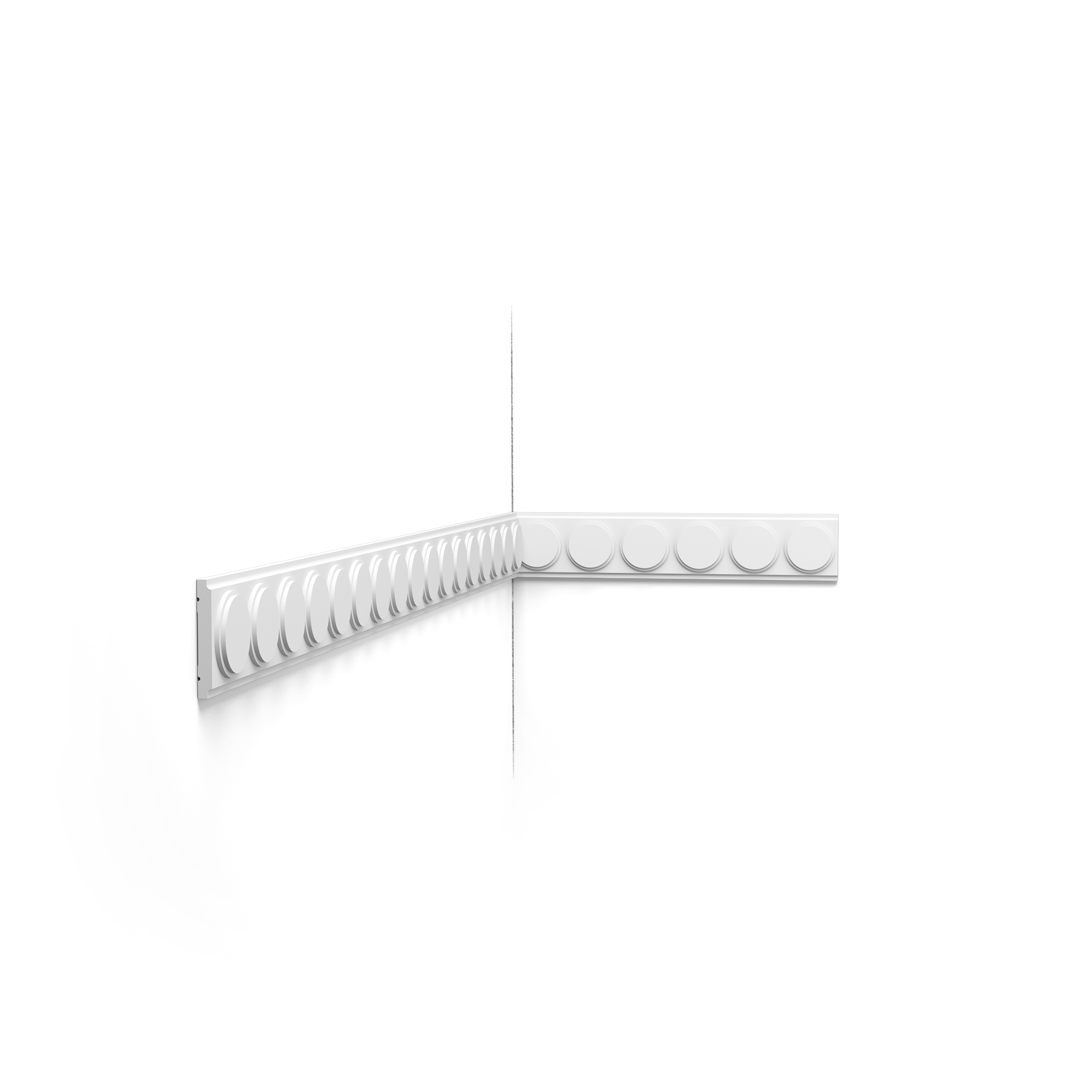 Wall moulding with rounded shapes, Art Deco P9905 Orac cornice moulding