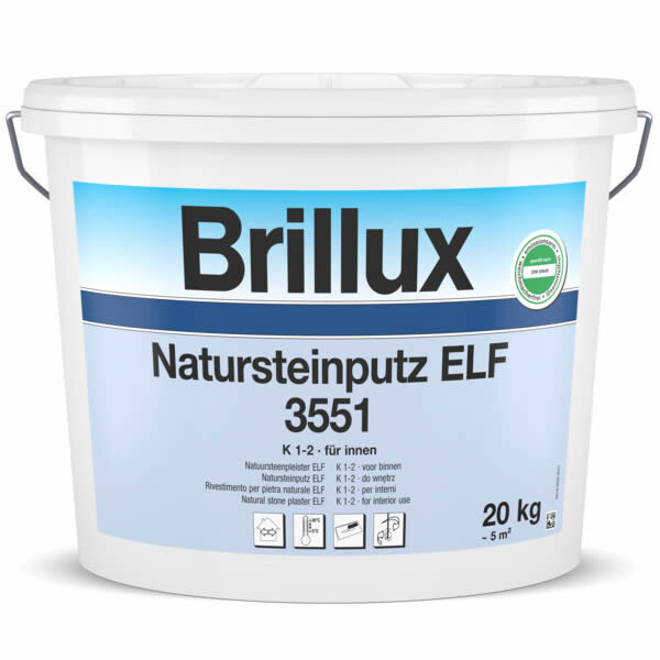 Brillux Natursteinputz ELF 3551  für innen 20 KG Ton 1170-0-355100201170M