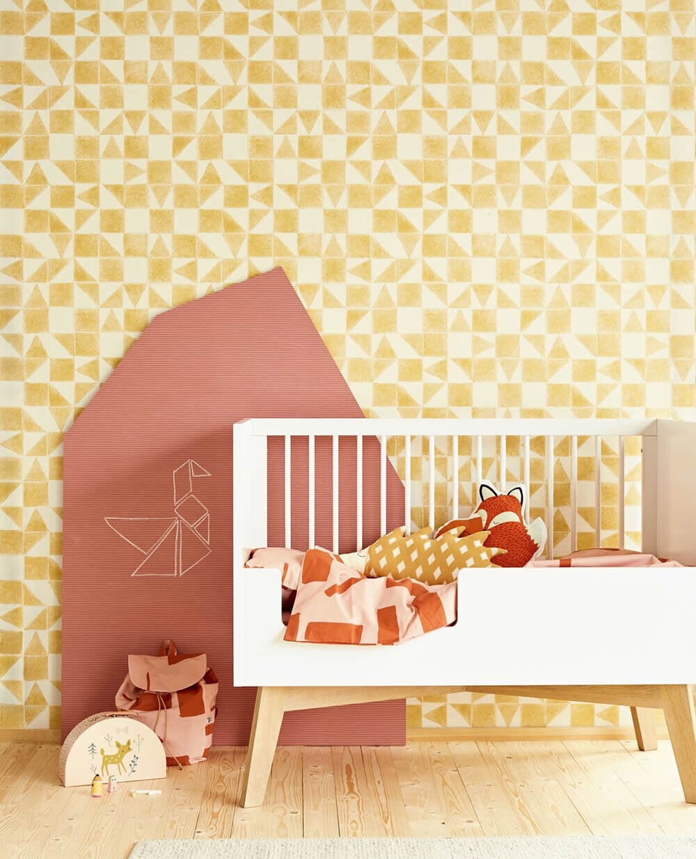 Scandinavische Tapete Gold Kinder-55-399093