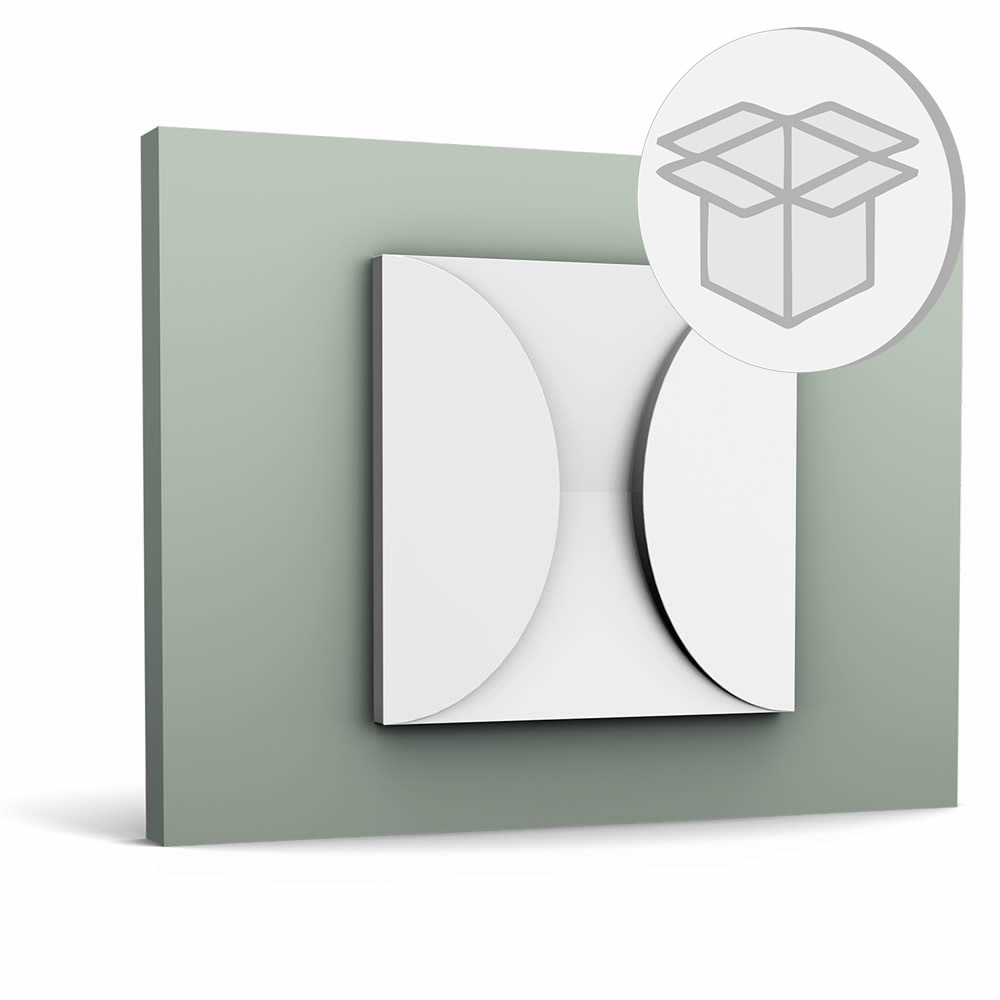 5er 3D-Paneel W107 Box Orac Decor Circle Zierelement-W107-VE